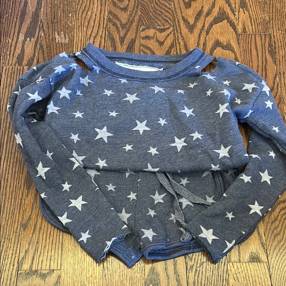 Starry Navy Kids Top and Shorts Set